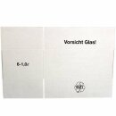 Einweg-Flaschenkartons liegend für 6 Flaschen 0,75 L Bordeaux | 333x220x147 mm